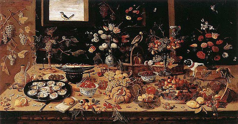 Jan Van Kessel Still life with Oysters Spain oil painting art